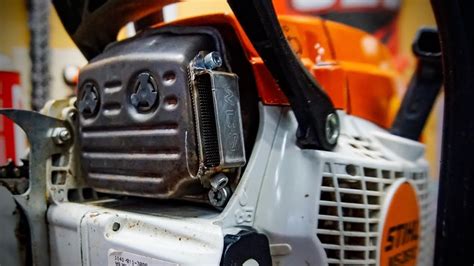 A simple, and neat muffler mod that is reasonably "stock appearing" should not reduce the value of the saw to any customer really. . Stihl ms 251 muffler mod